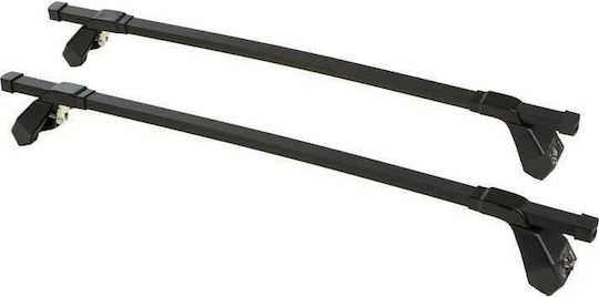 Hermes Metallic Car Roof Bars 110cm for Mercedes-Benz R 5D Set with Roof Rack Legs Black