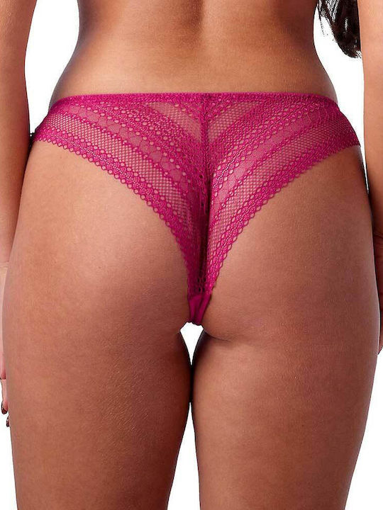 After Eden Women's Brazil with Lace Fuchsia