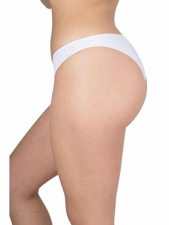 A.A UNDERWEAR Damen Brasilien 3Pack Nahtlos Weiß