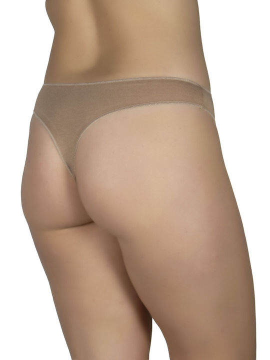 A.A UNDERWEAR Cotton Women's String Beige