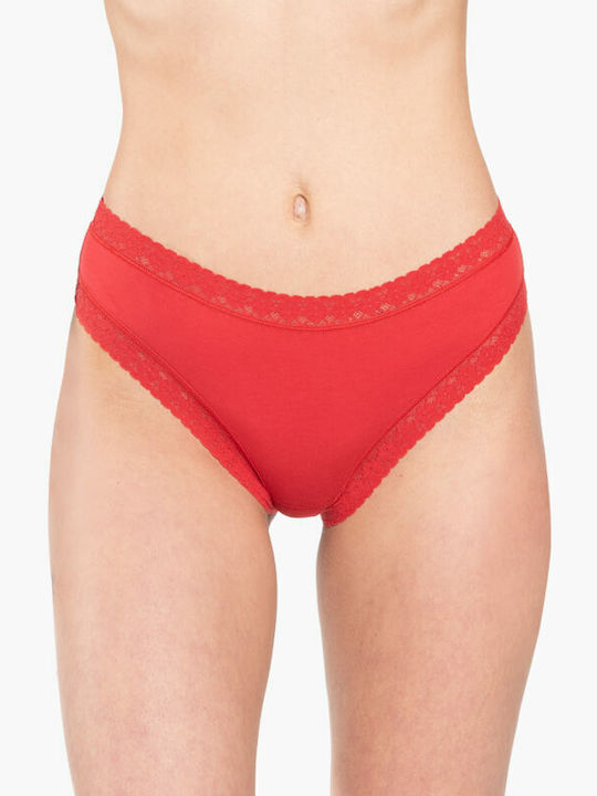Damen Slip 3Pack mit Spitze Schwarz