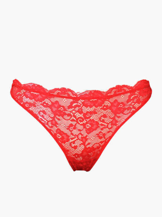 Women's String 2Pack with Lace Navy Blue