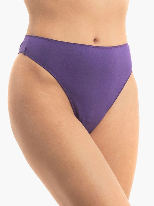 Γυναικεία String 2Pack χωρίς Ραφές Μωβ