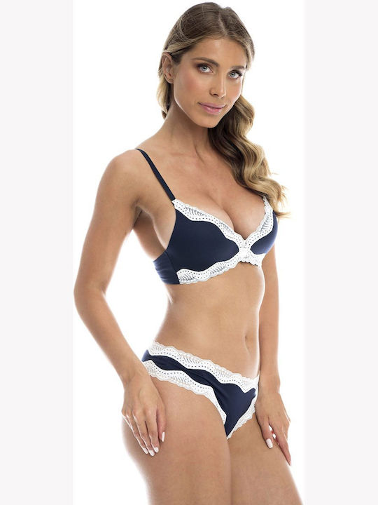 Bonatti 01 Damen Slip mit Spitze Marineblau