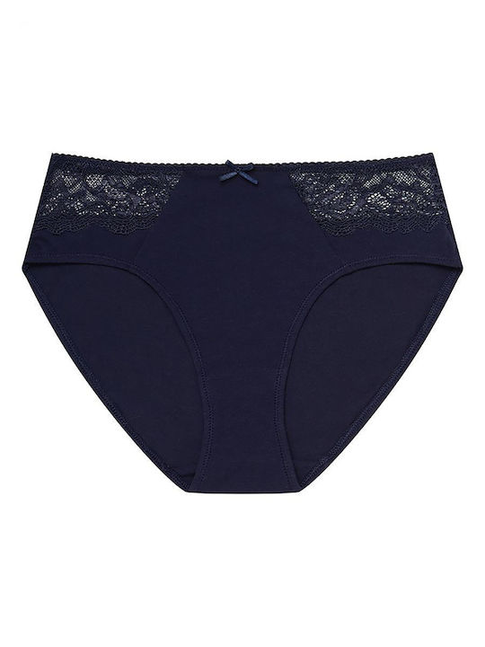 Henderson Βαμβακερά Γυναικεία Slip 2Pack Navy Μπλε