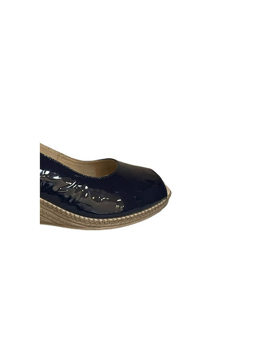 Caprice Women's Platform Espadrilles Blue