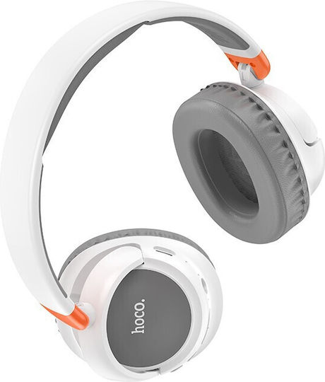 Hoco W43 Adventure Fără fir / Cu fir On Ear Căști cu Radio cu 25 ore de Funcționare Albe