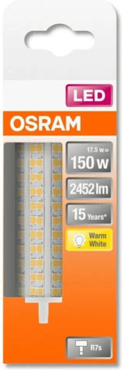 Ledvance Λάμπα LED 18.2W 118mm για Ντουί R7S Θερμό Λευκό 2452lm