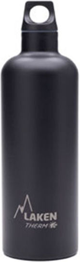 Laken Futura Thermo Narrow Mouth Ανακυκλώσιμο Μπουκάλι Θερμός Ανοξείδωτο BPA Free 750ml Μαύρο
