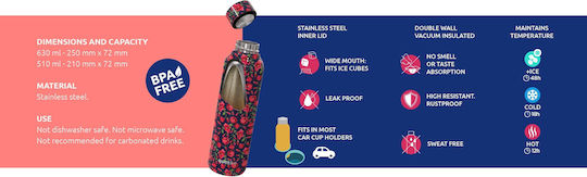 Quokka Bottle Thermos Stainless Steel BPA Free 850ml Multicolour