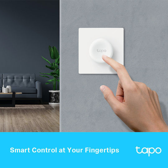 TP-LINK Wall Mounted Dimmer Switch with LED Touch Frame in White Colour