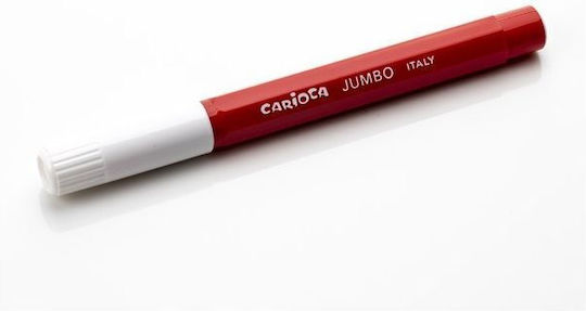 Carioca Jumbo Κόκκινος Μαρκαδόρος Ζωγραφικής Χονδρός, Πλενόμενος