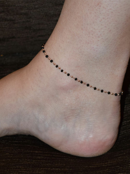 Bizoutaki Bracelet Anklet made of Steel Gold Plated