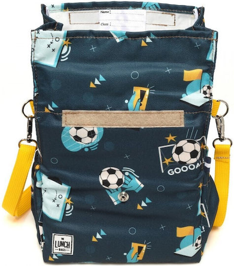School Insulated Shoulder Bag Lunch Box 5L Multicolour Football 21x16x24cm