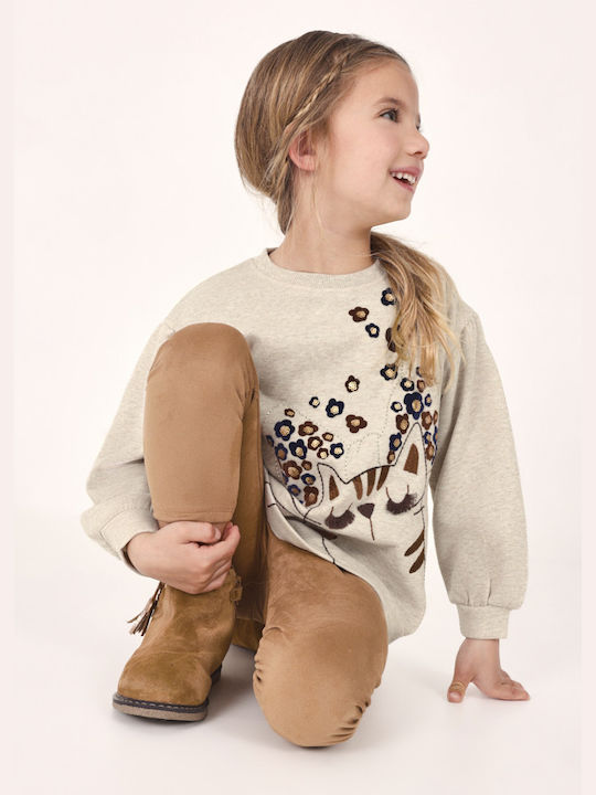 Mayoral Kinder Set mit Leggings Winter 2Stück Beige