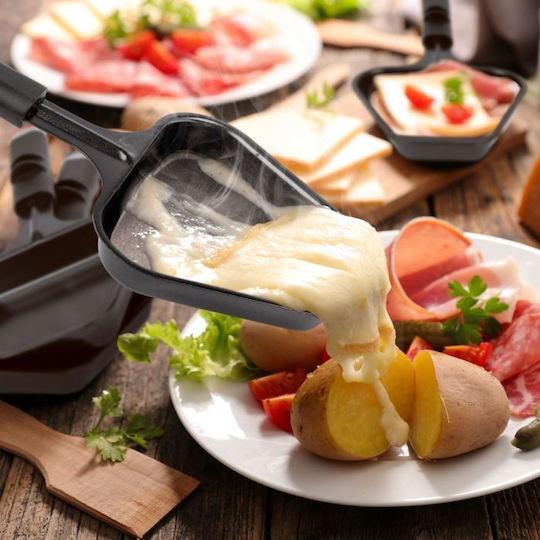 Profi Cook Tabletop Grătar Electric Raclette Placă Netedă 1900W cu Termostat Reglabil 40.9bucx40.9buccm