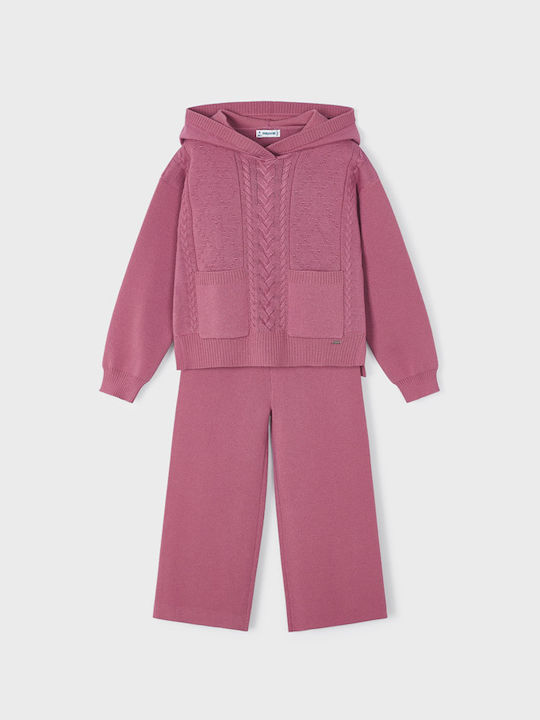 Mayoral Kids Set with Pants Winter 2pcs Pink