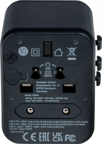 Verbatim Verbatim Steckdosenadapter in Universal