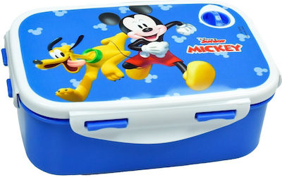 Gim Mickey Funhouse Πλαστικό Παιδικό Δοχείο Φαγητού 0.8lt Μπλε