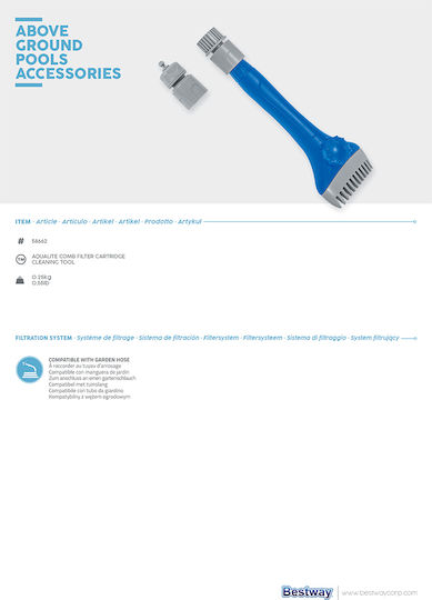 Bestway Instrumentul de curățare a filtrului