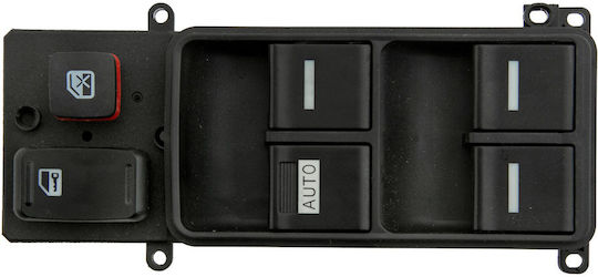 NTY Διακόπτης Παραθύρων Αυτοκινήτου για Honda Accord 2005+ 23pin Μαύρο