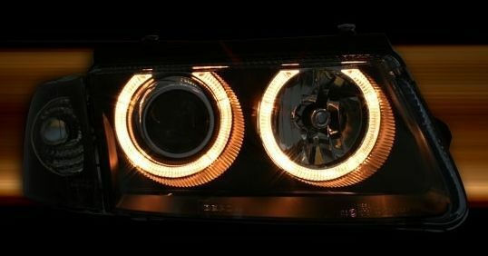 Depo Front Lights Angel Eyes for Volkswagen Passat 2pcs