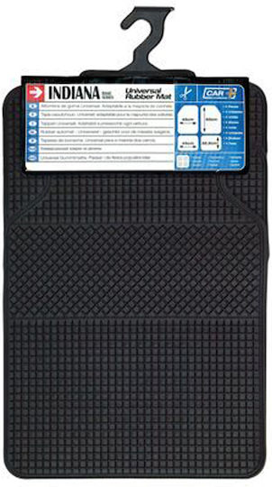 Car+ Σετ Μπροστινά και Πίσω Πατάκια Universal 4τμχ Μαύρα