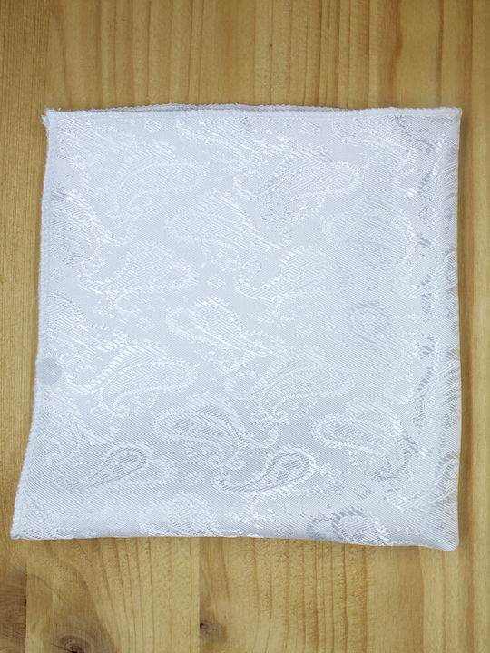 JFashion Men's Handkerchief White