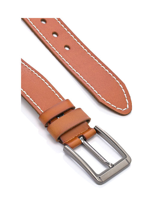 Unounouno Men's Leather Belt Brown