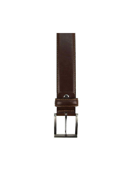 Jacques Hermes Men's Leather Belt Brown