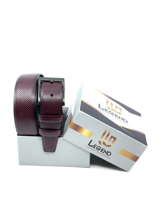 Men's Belt Leather Burgundy