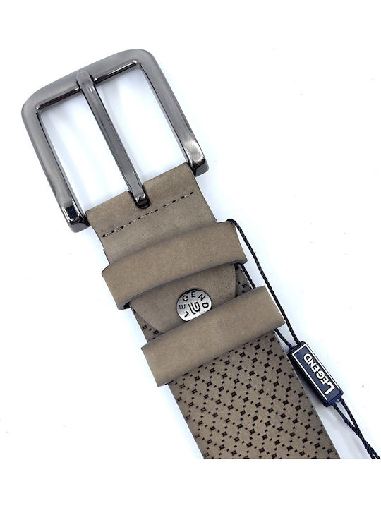 Men's Belt Leather Beige