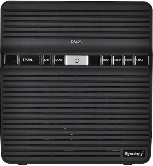 Synology DiskStation DS423 NAS Tower με 4 θέσεις για HDD/SSD και 2 θύρες Ethernet