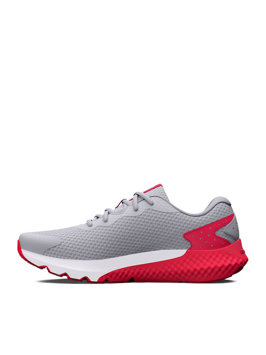 Charged Rogue 3 Kids Sports Shoes Running with Laces Gray