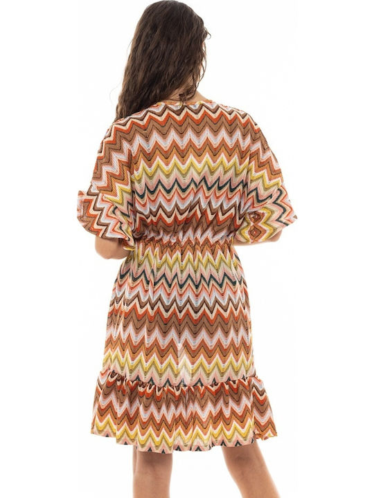 Pink Label Women's Mini Kimono Beachwear Multicolour