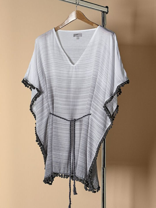 Charisma Damen Mini Kaftan Strand Gray