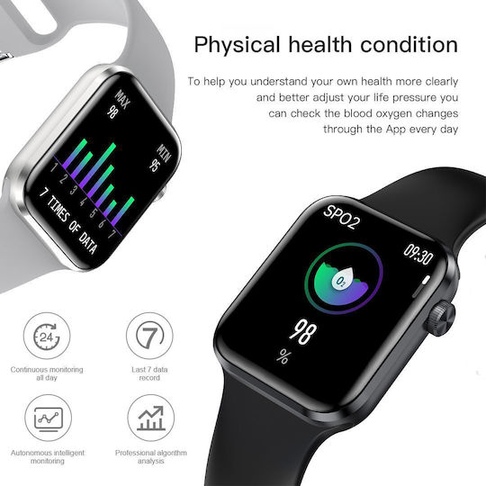 Microwear A02 Smartwatch (Argintiu)