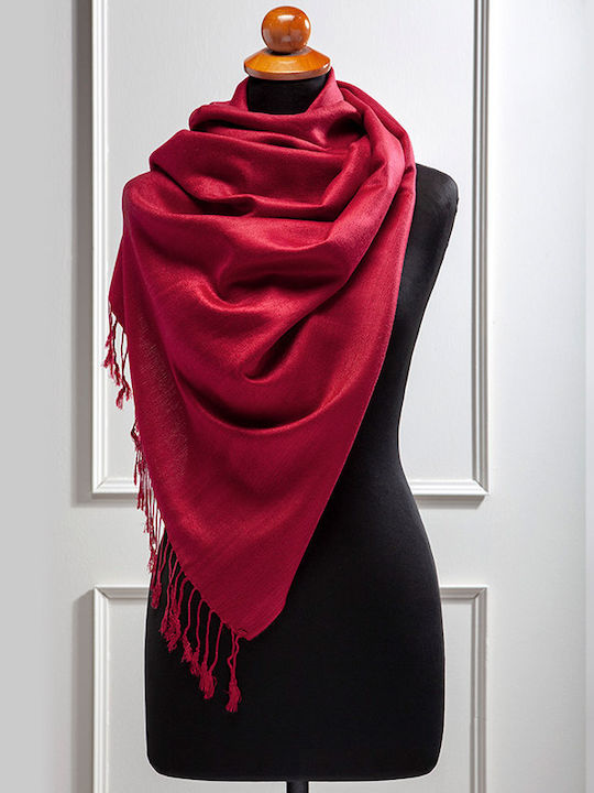 Aigaion Women's Scarf Burgundy