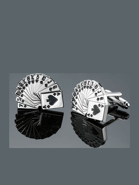 Cufflinks from Steel in Silver Color