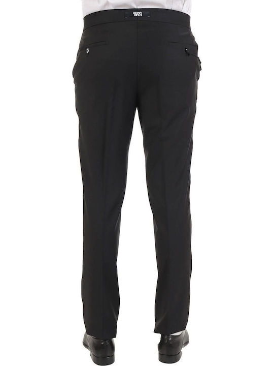 Trousers Suit Elastic in Slim Fit Black