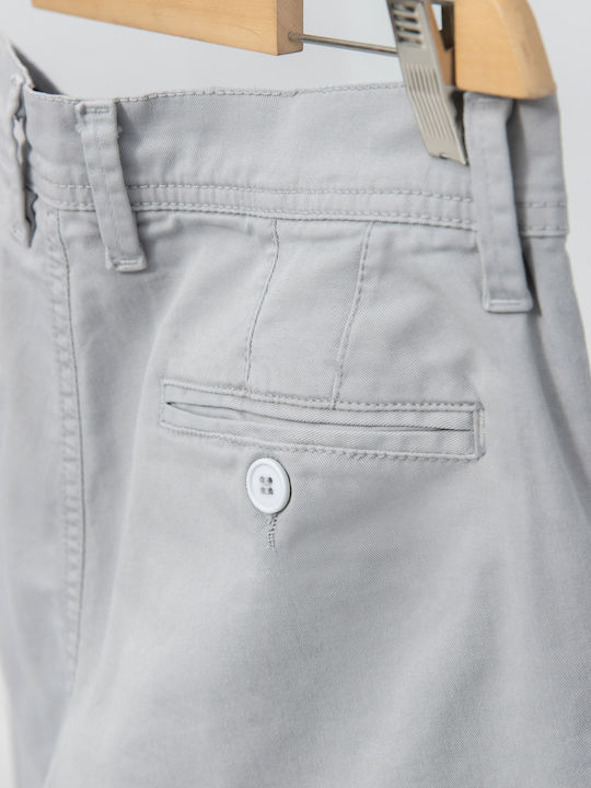 Herrenhose Chino Regulär Passform Grau