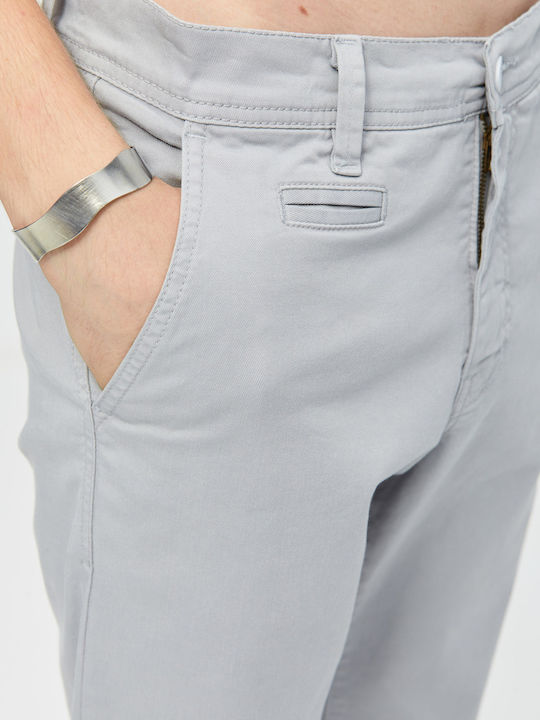 Herrenhose Chino Regulär Passform Grau