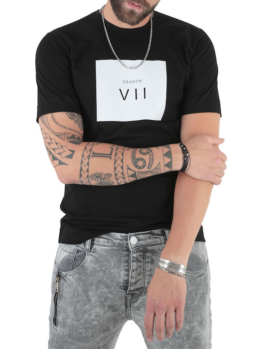 Polo Herrenbluse Kurzarm Schwarze