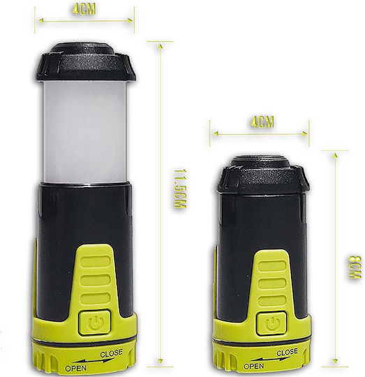 Cree Wiederaufladbar Taschenlampe LED IPX4 mit maximaler Helligkeit 1800lm Schwarz
