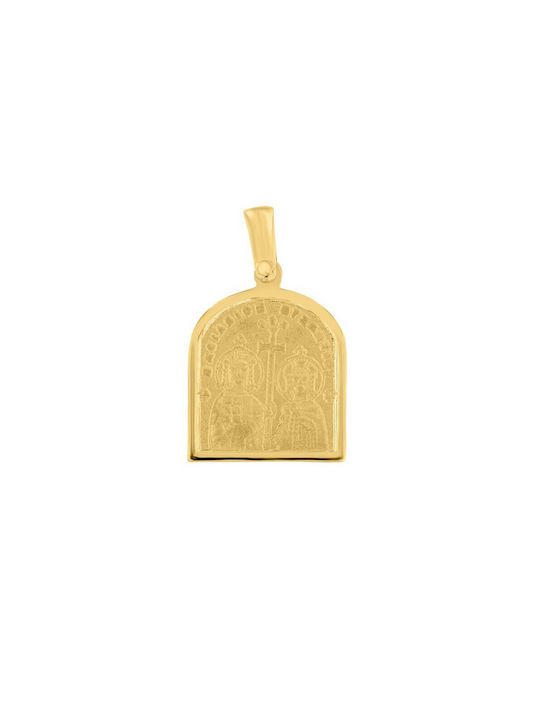 Eforo Necklace Constantine Amulet from Gold 14K