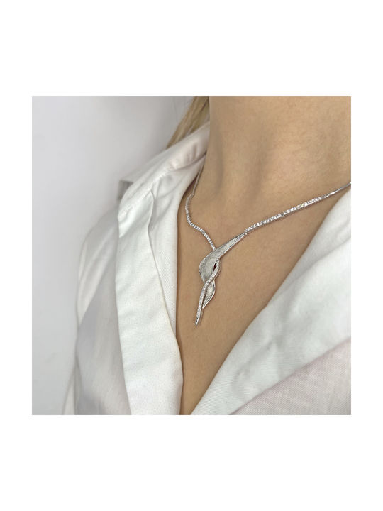 Arapinis Necklace from White Gold 14K