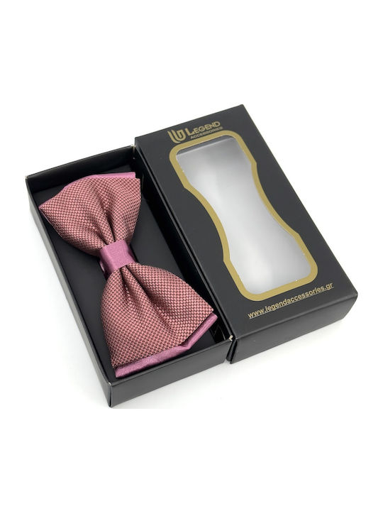 Legend Accessories Σετ Υφασμάτινo Παπιγιόν με Μαντήλι Κόκκινο