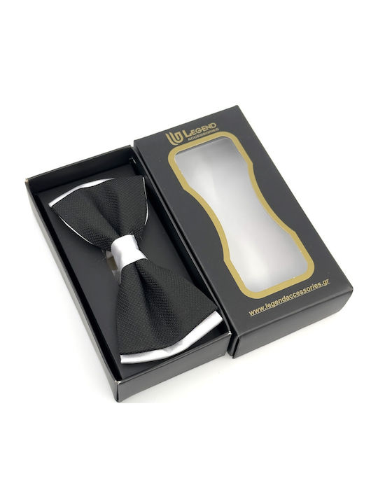 Legend Accessories Set Fliege mit Taschentuch Weiß
