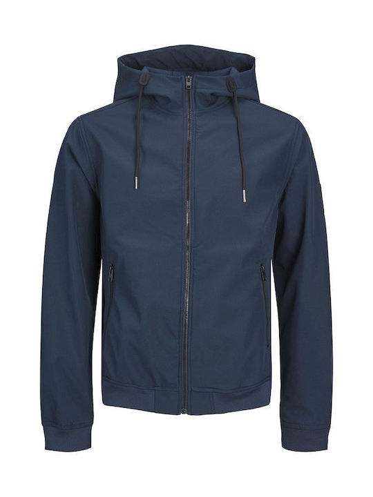 Winter Jacket Softshell Waterproof and Windproof Navy Blazer