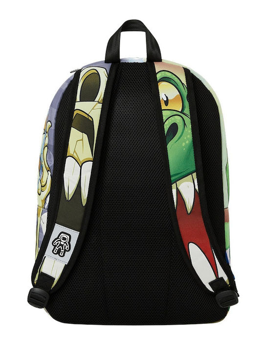 Zakcret Space Junk School Bag Backpack Junior High-High School Multicolored